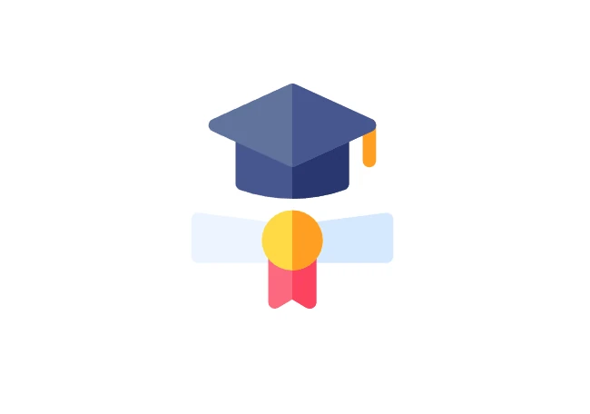 Graduation cap and diploma illustration from the CEDUCAR platform.